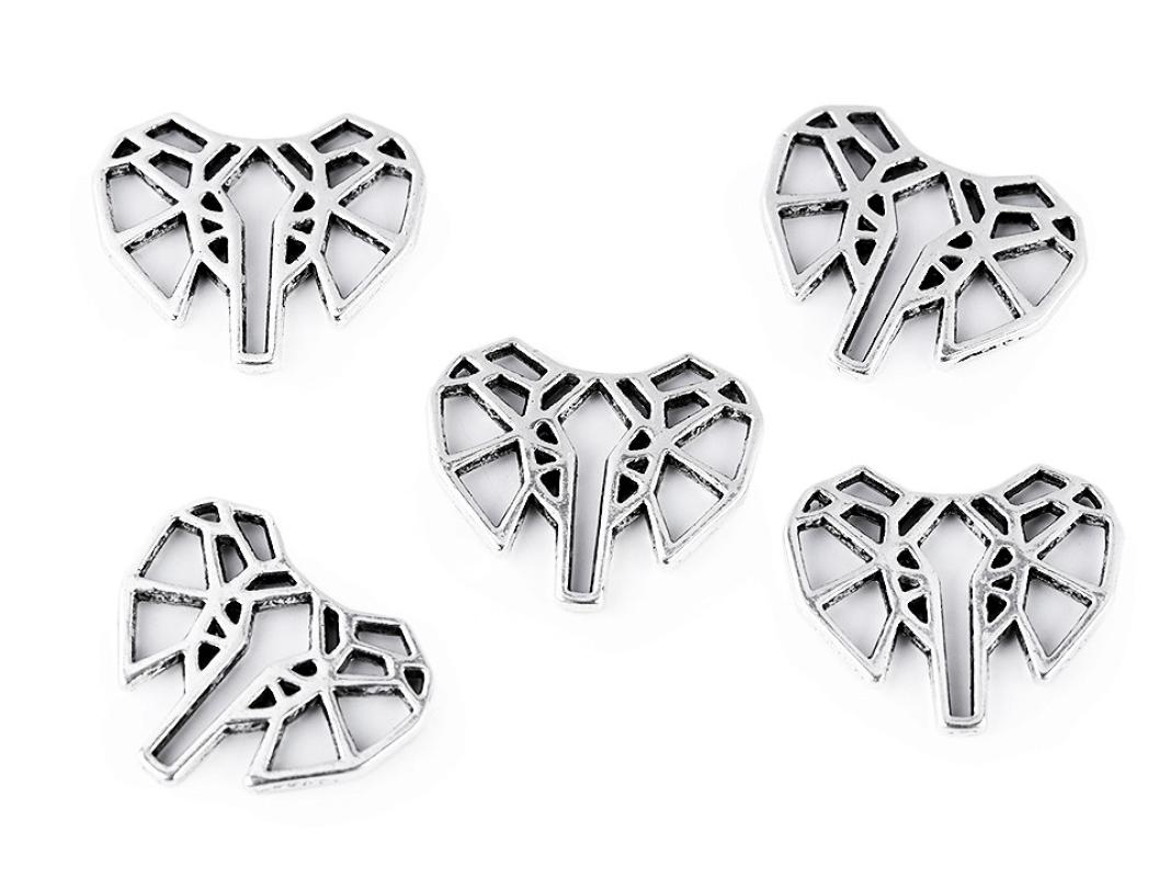 Metallapplikation Elefant